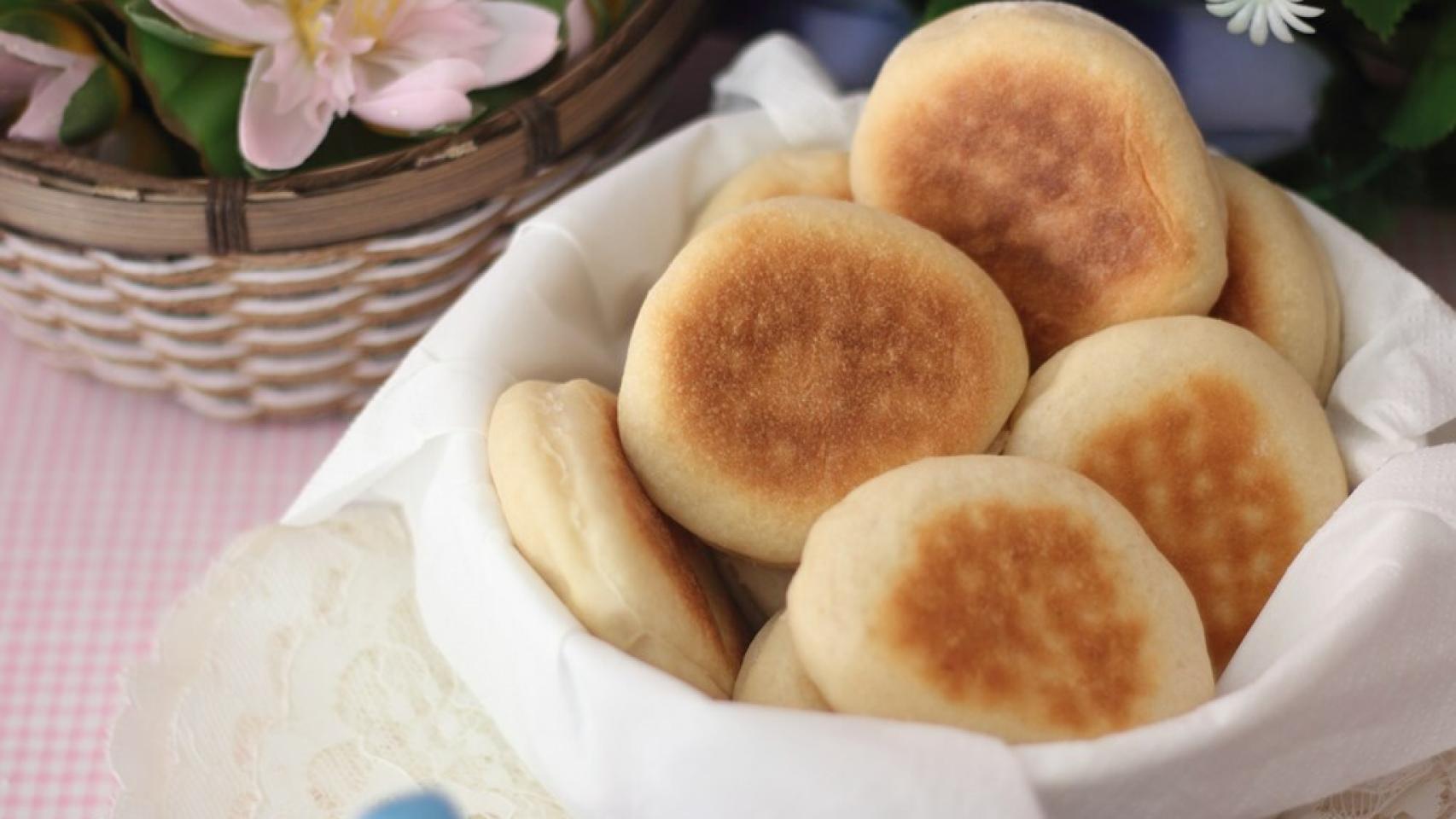 Muffins ingleses receta de pan hecho en sartén