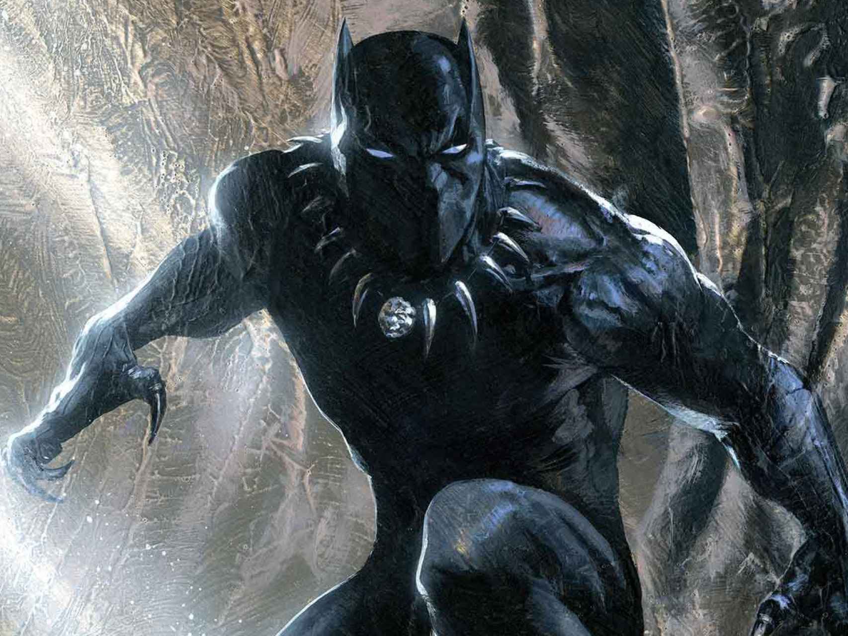 Una viñeta de la nueva versión de Black Panther.