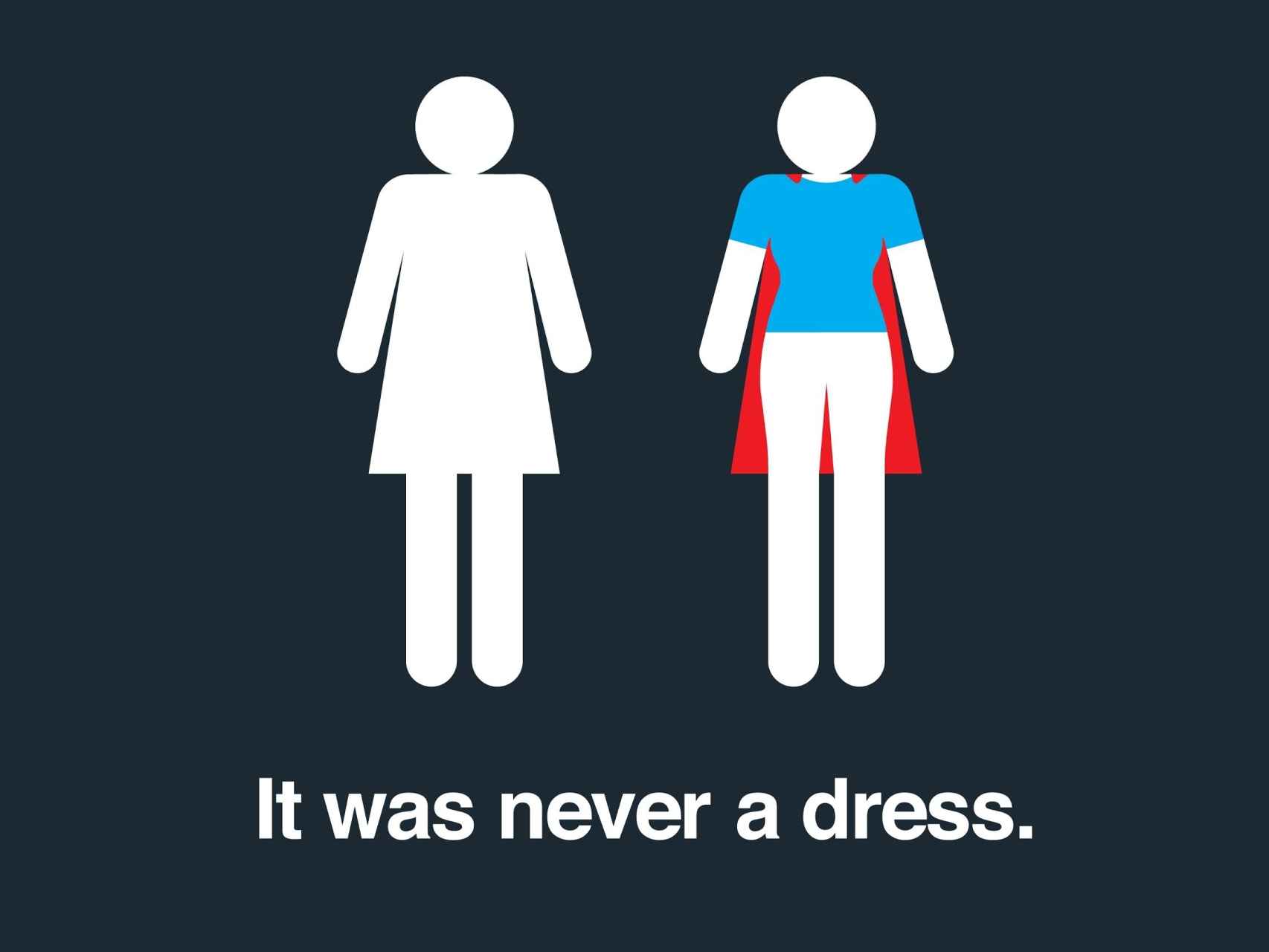 Imagen de la campaña "nunca fue un vestido"
