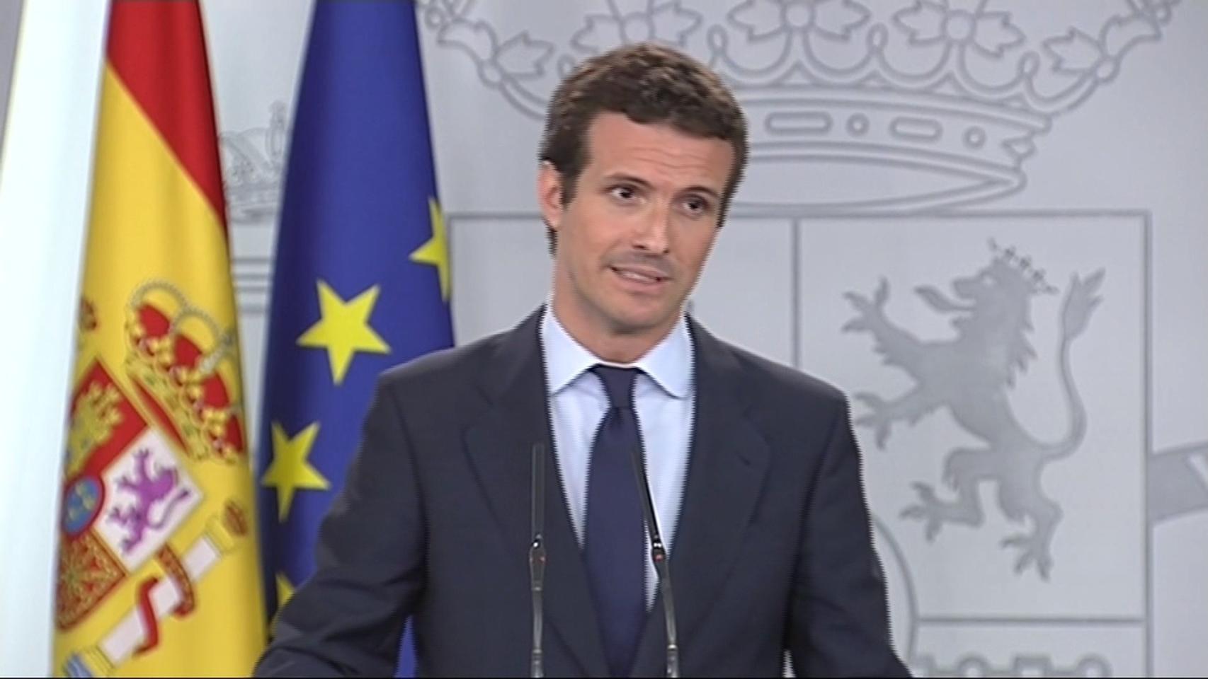 Casado Comparece Tras Su Encuentro Con Pedro S Nchez