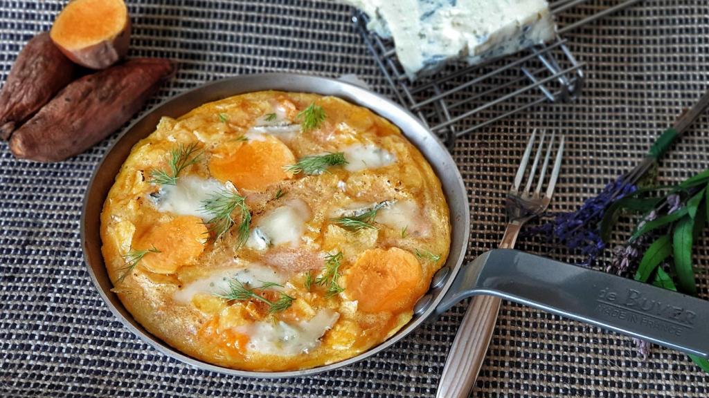 Tortilla De Boniato Y Gorgonzola Al Estilo De La Frittata Italiana