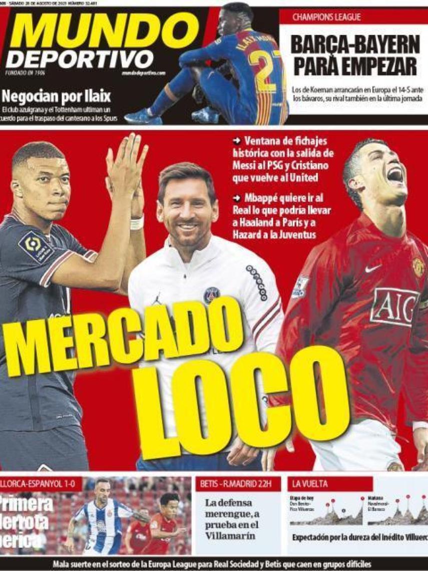 La Portada Del Diario Mundo Deportivo 28 08 2021