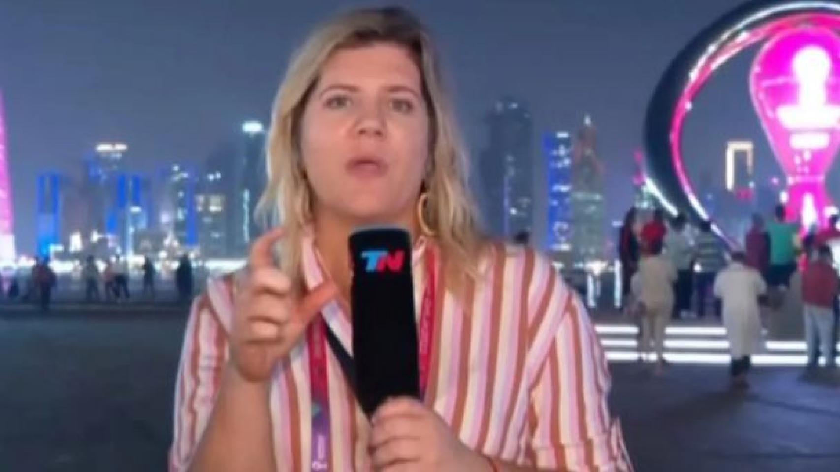 Vídeo El shock de una periodista en Qatar sufre un robo y la policía