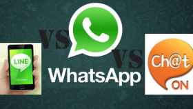 Comparativa de servicios de mensajería: LINE vs Whatsapp vs Chaton 2.0