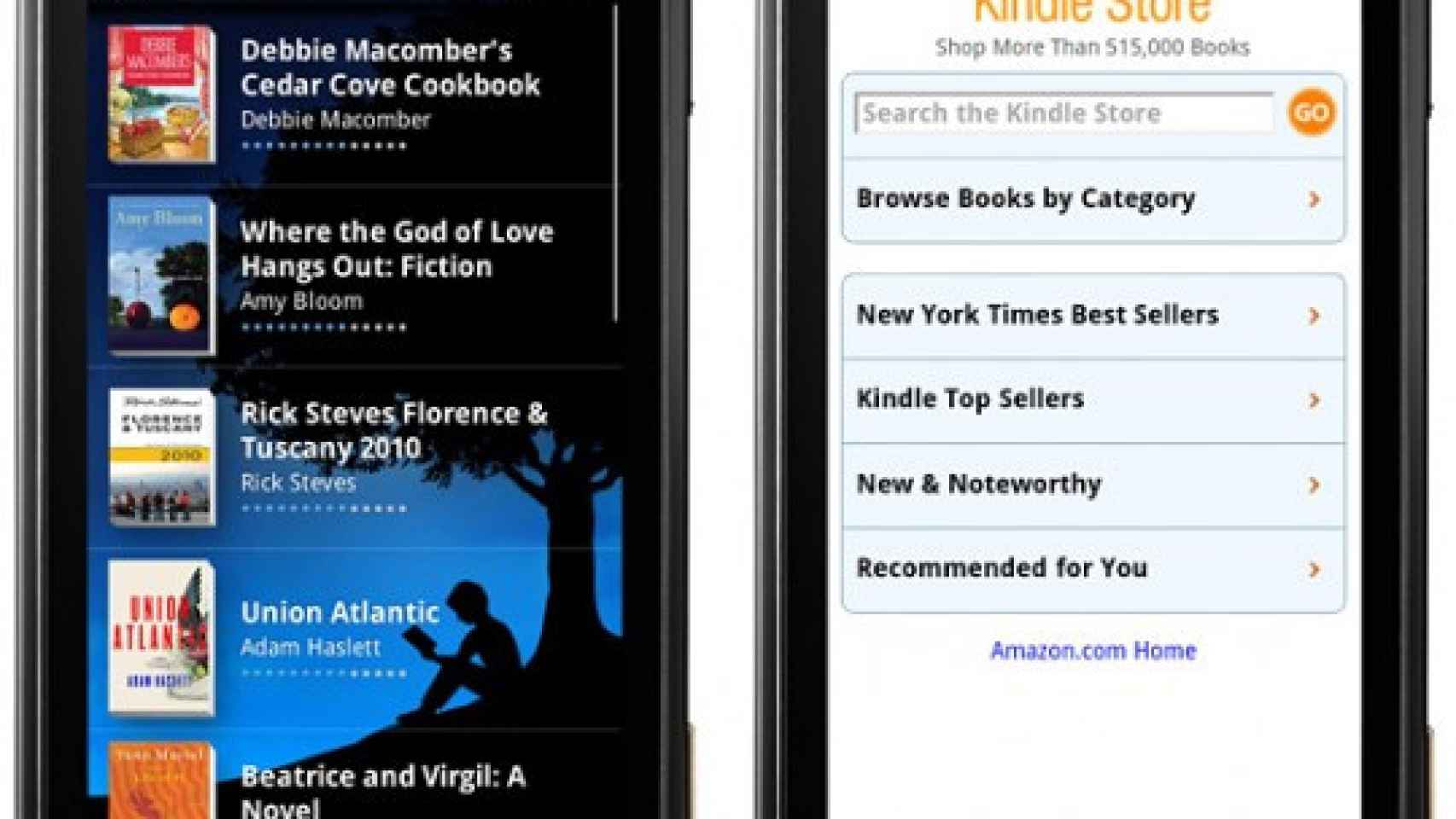 Kindle para Android, para leer libros en nuestros androides