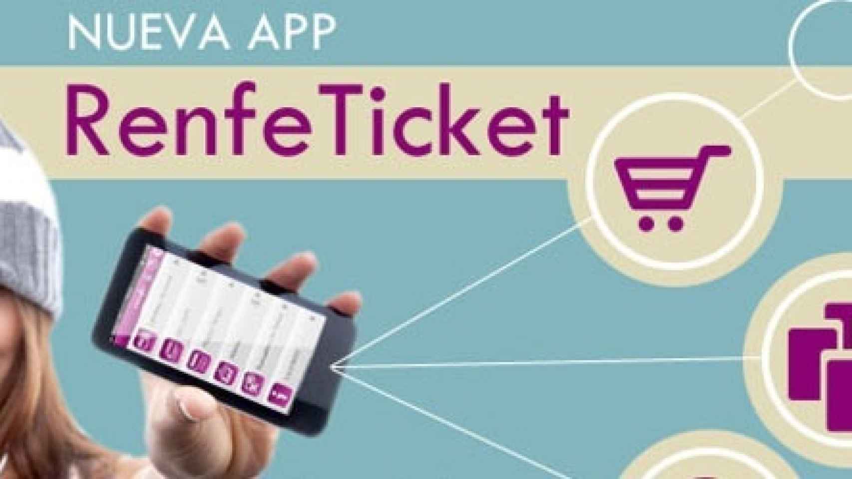 RenfeTicket, la aplicación oficial de Renfe gestiona tus billetes de tren desde tu móvil