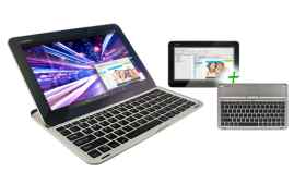 Wolder miTab EVOLUTION W1, Tablet de 10.1 pulgadas con teclado Bluetooth por 179€