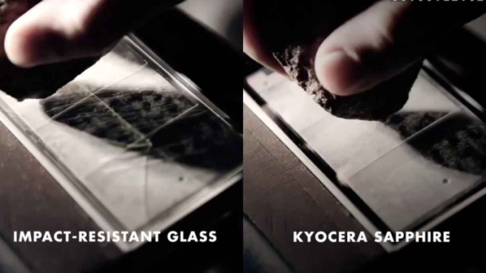 Kyocera está desarrollando un smartphone con pantalla de zafiro