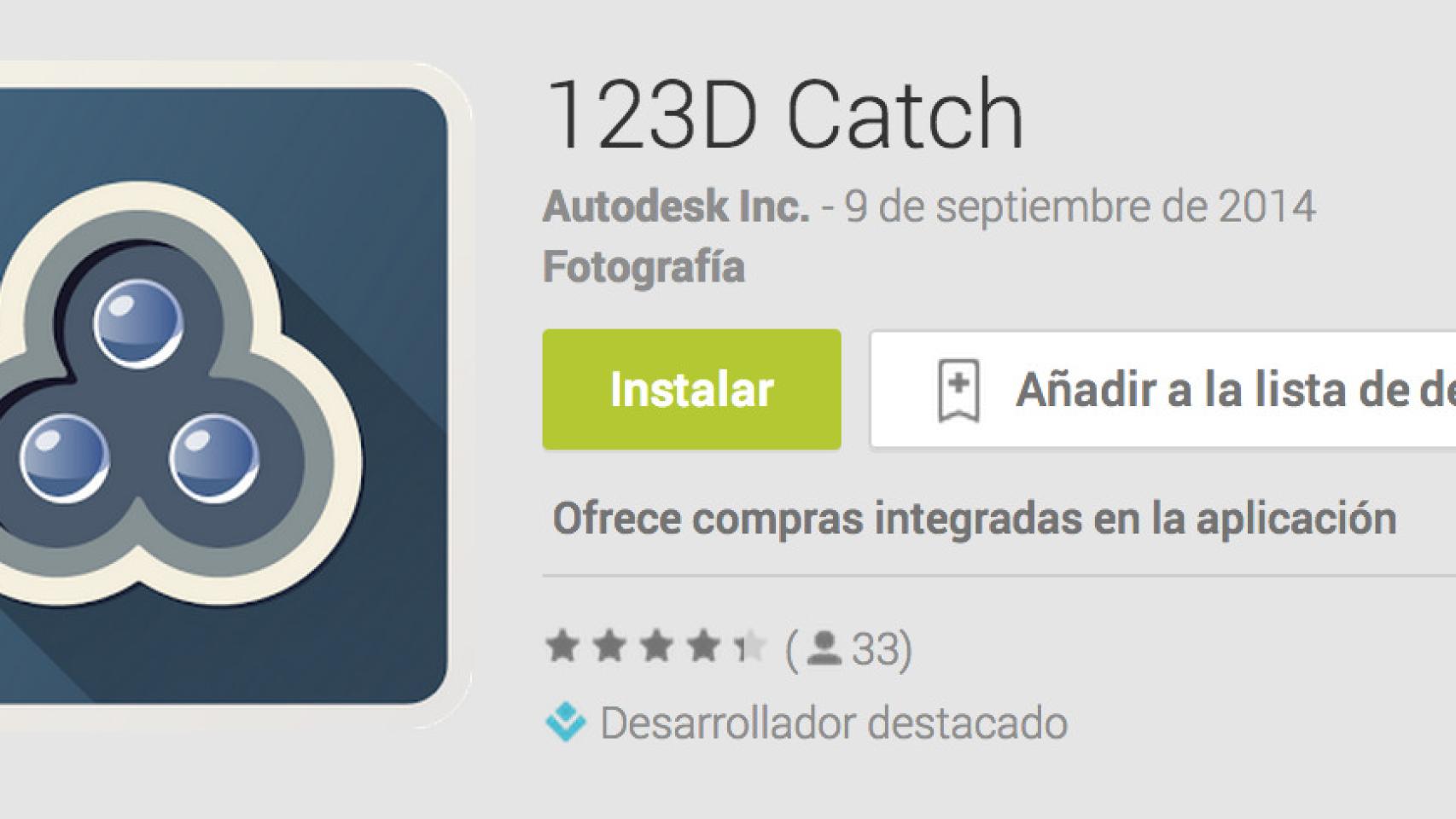 123D Catch, la aplicación para crear modelos 3D de Autodesk llega a Android