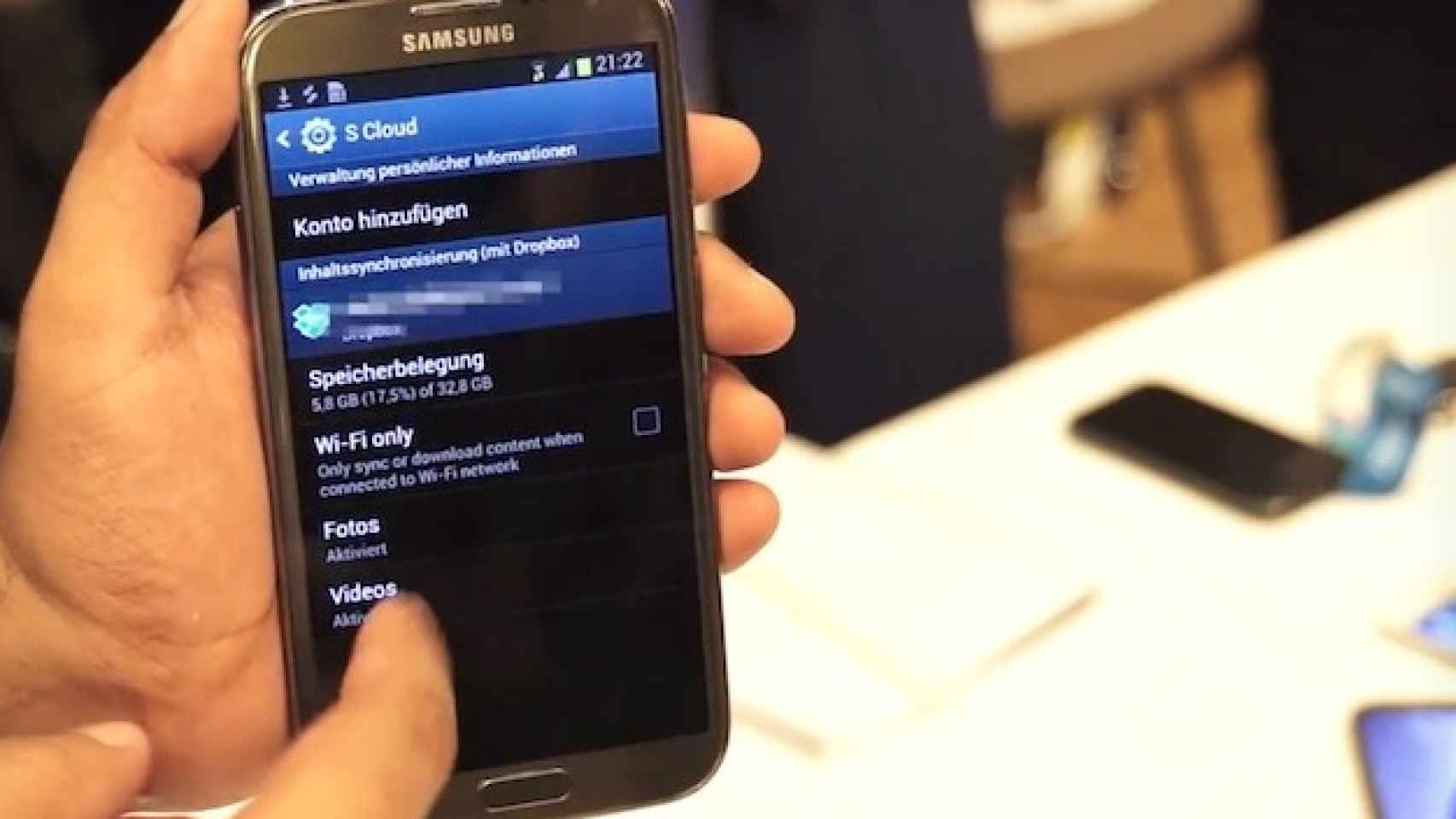Samsung S Cloud se deja ver en el Galaxy Note 2