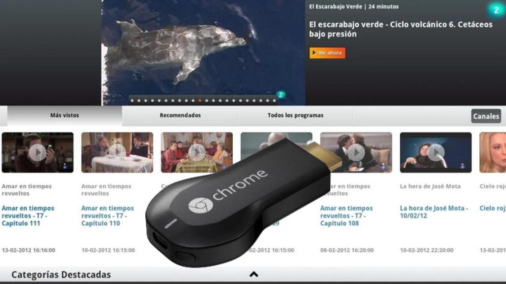 La aplicación de RTVE añade, fin, para Chromecast