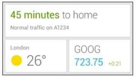 Un widget de Google Now da señales de vida y podría estar al caer