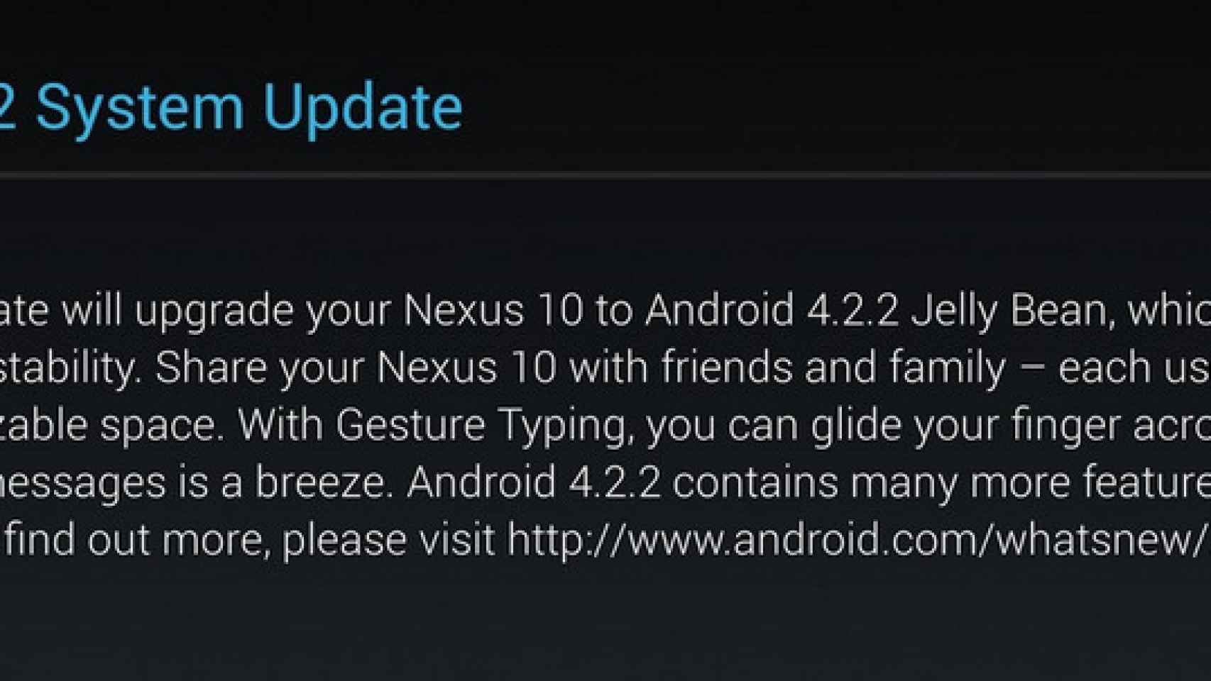 Android 4.2.2 ya disponible para Los Nexus 10, 7 y Galaxy Nexus