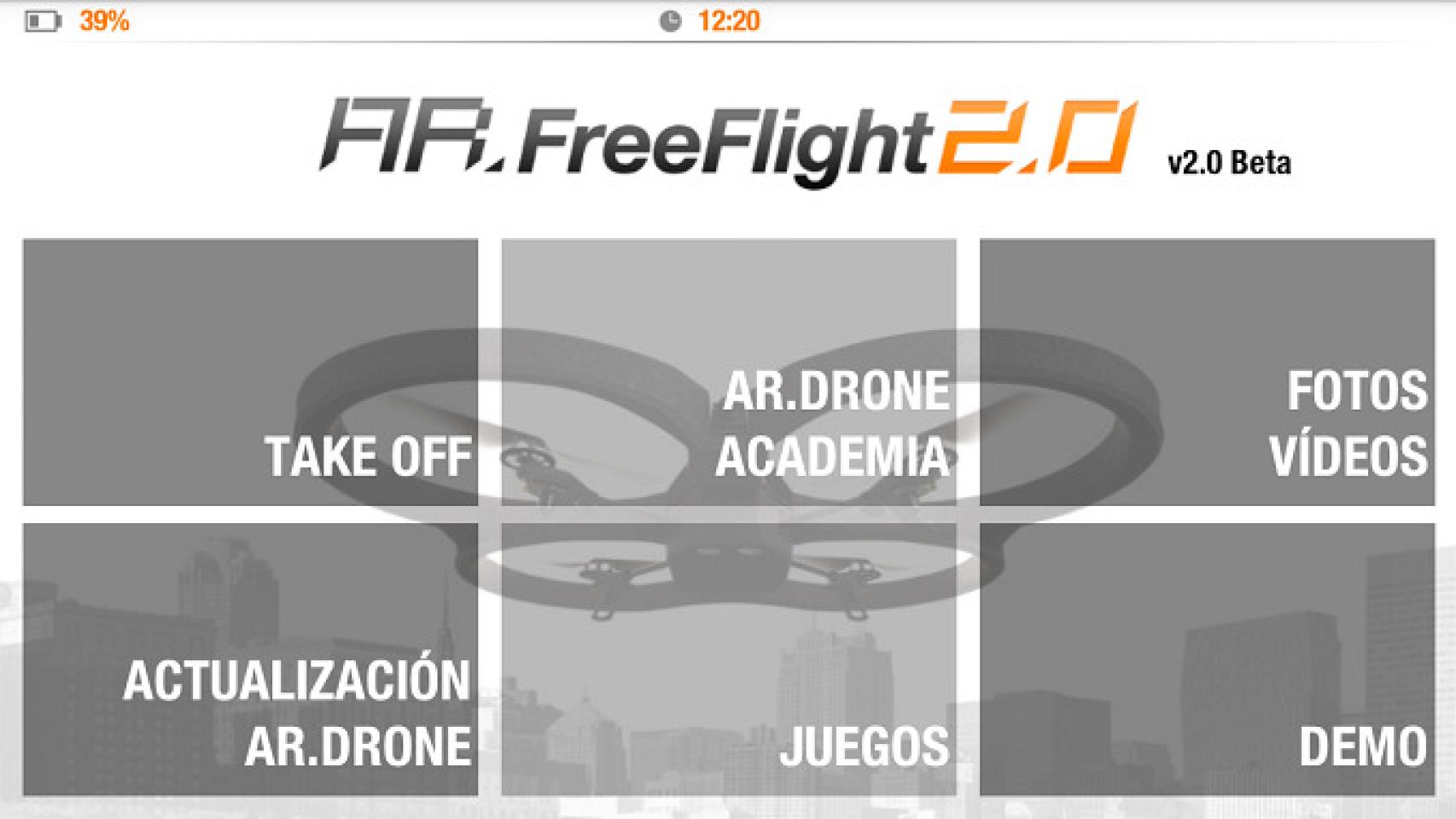 FreeFlight para AR Drone en Android se renueva por completo