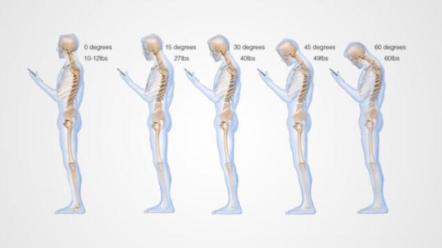 Esta es la postura correcta para mirar tu smartphone y evitar dolores cervicales