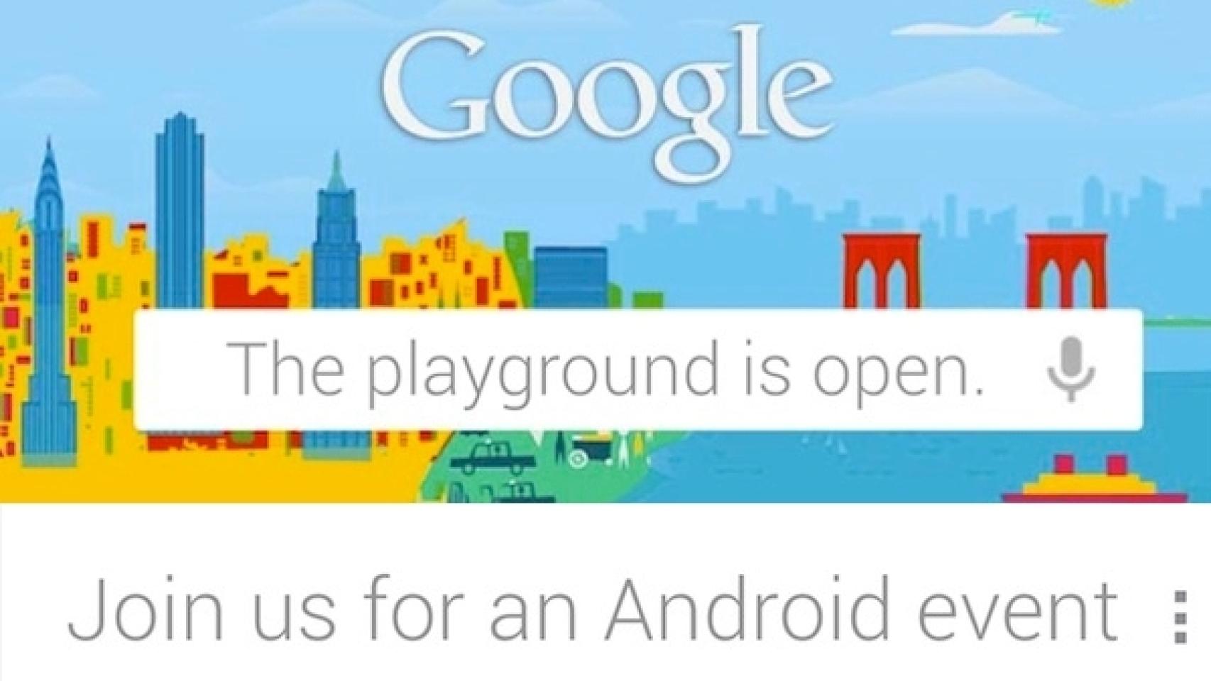 Lo que Google presentaría el 29 de Octubre. «The Playground is open»