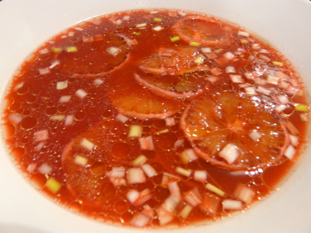 Ensalada naranjas rojas