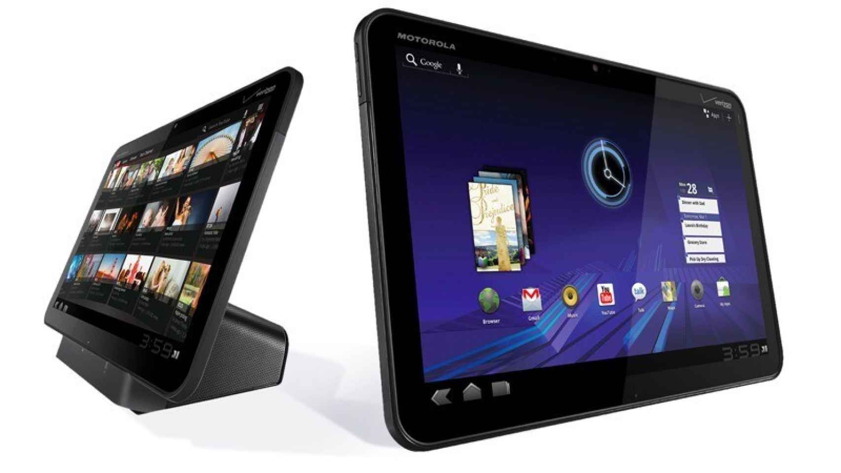 Vídeos del Motorola Xoom, iPad y Galaxy Tab 10.1