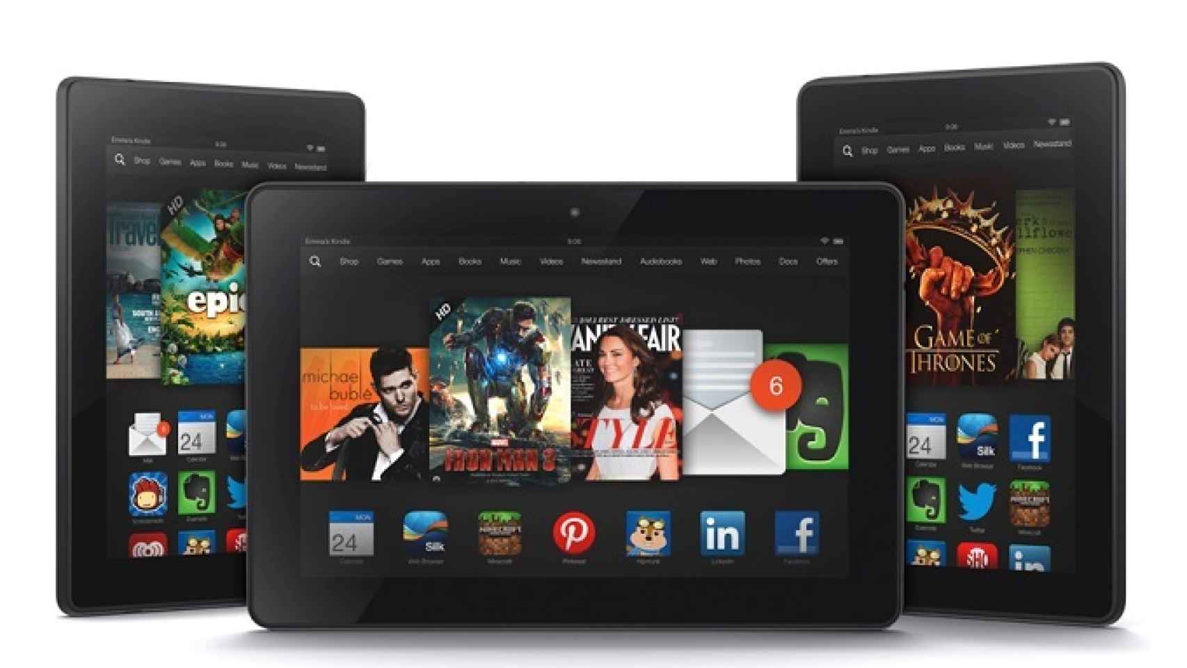 Kindle HDX 7″ y 8.9″: Snapdragon 800, 2GB de RAM y mejores pantallas desde 229$