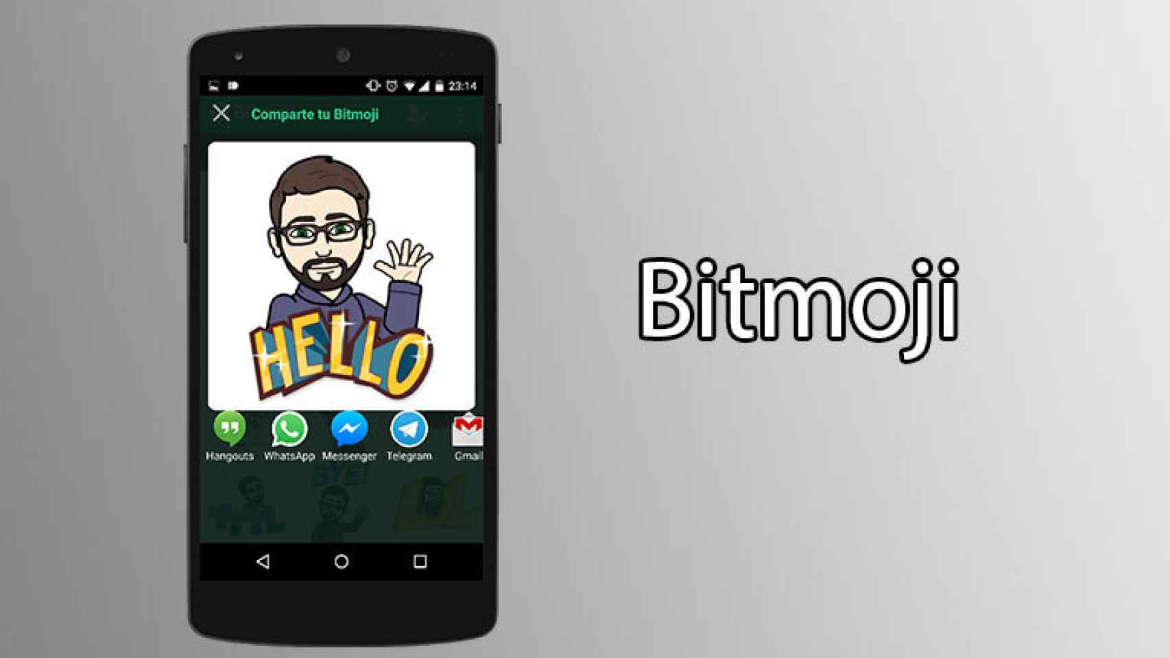 Bitmoji, crea divertidos stickers para compartir con tus amigos