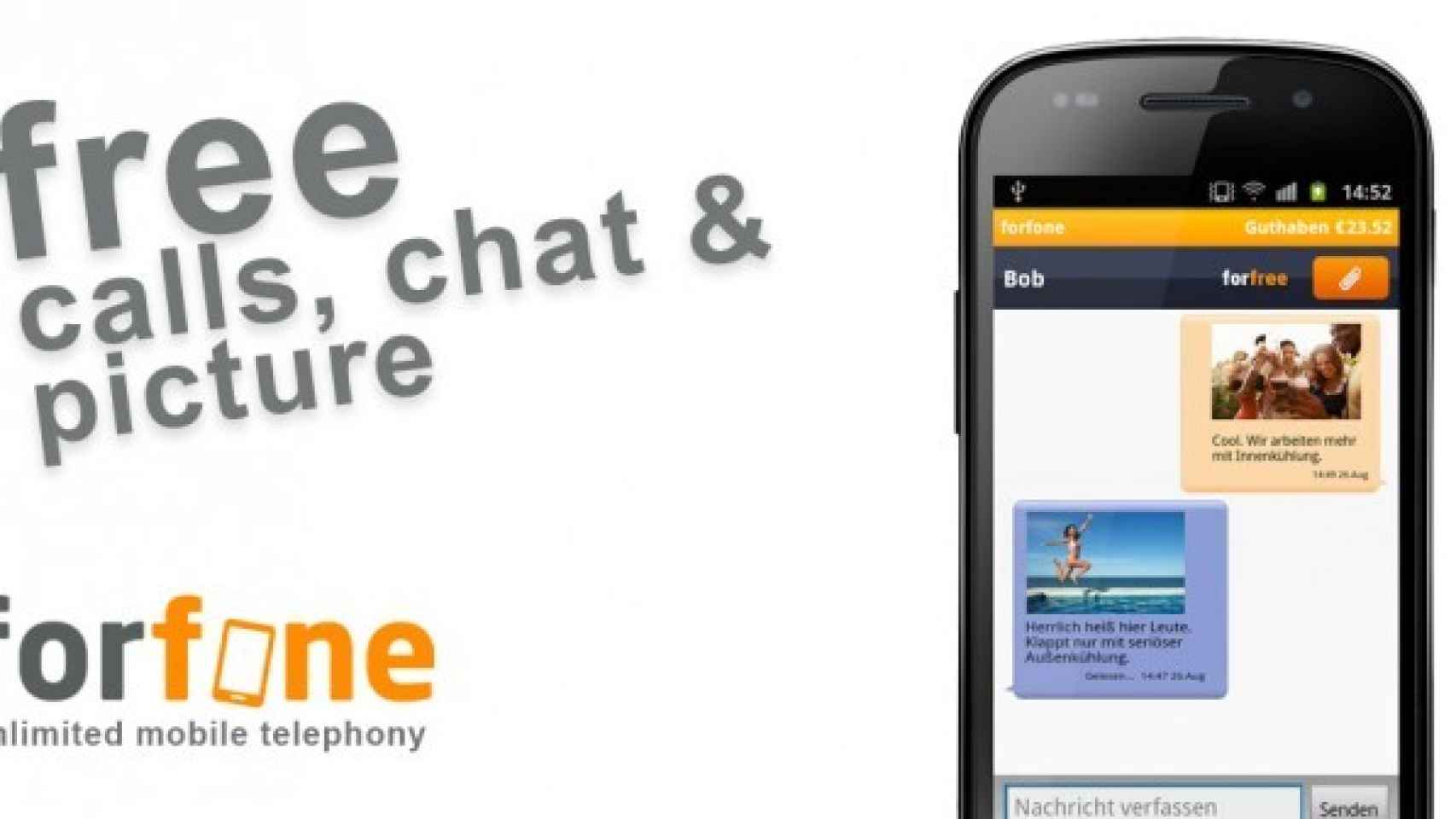 Llama, manda SMS y fotos gratis con Forfone, un duro rival de Viber y Tango