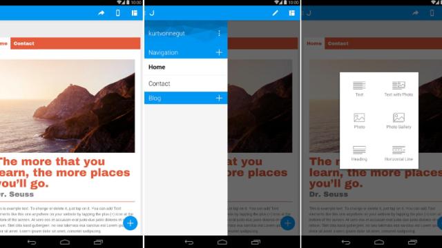 Crea tu propia web en minutos y desde Android con Jimdo