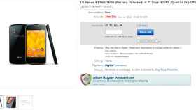 El Nexus 4 supera los 900€ en eBay