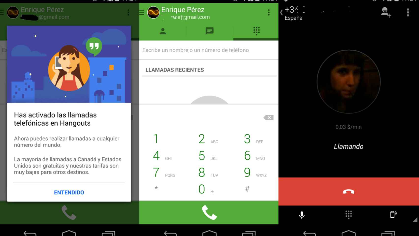 Google ofrece gratis el primer minuto de las llamadas por Hangouts hasta 2015