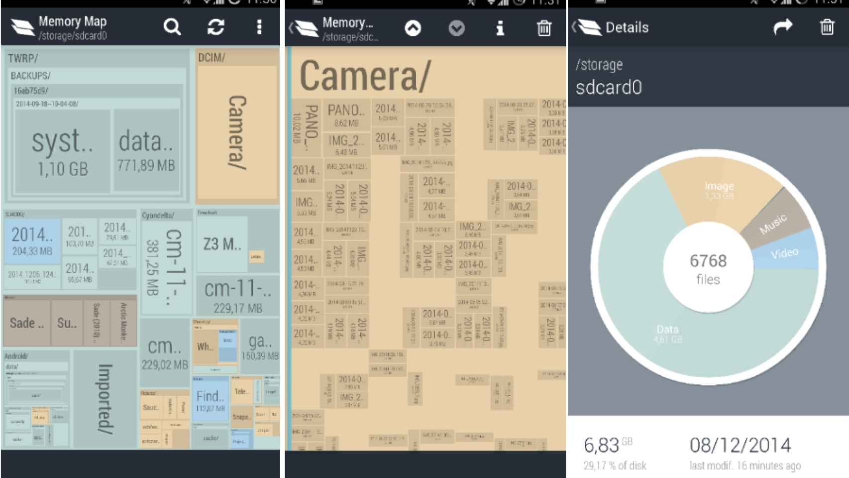 Memory Map te ofrece una visión global de la memoria de tu Android