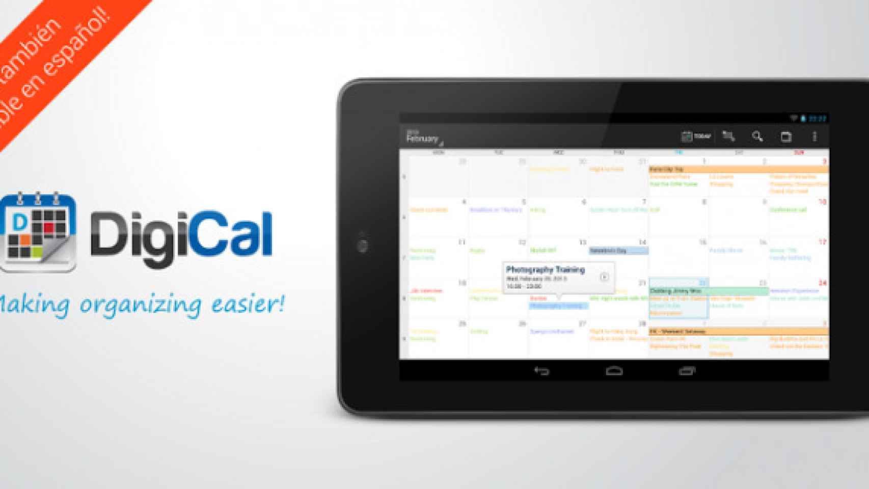 Digical, una elegante y trabajada app de calendario