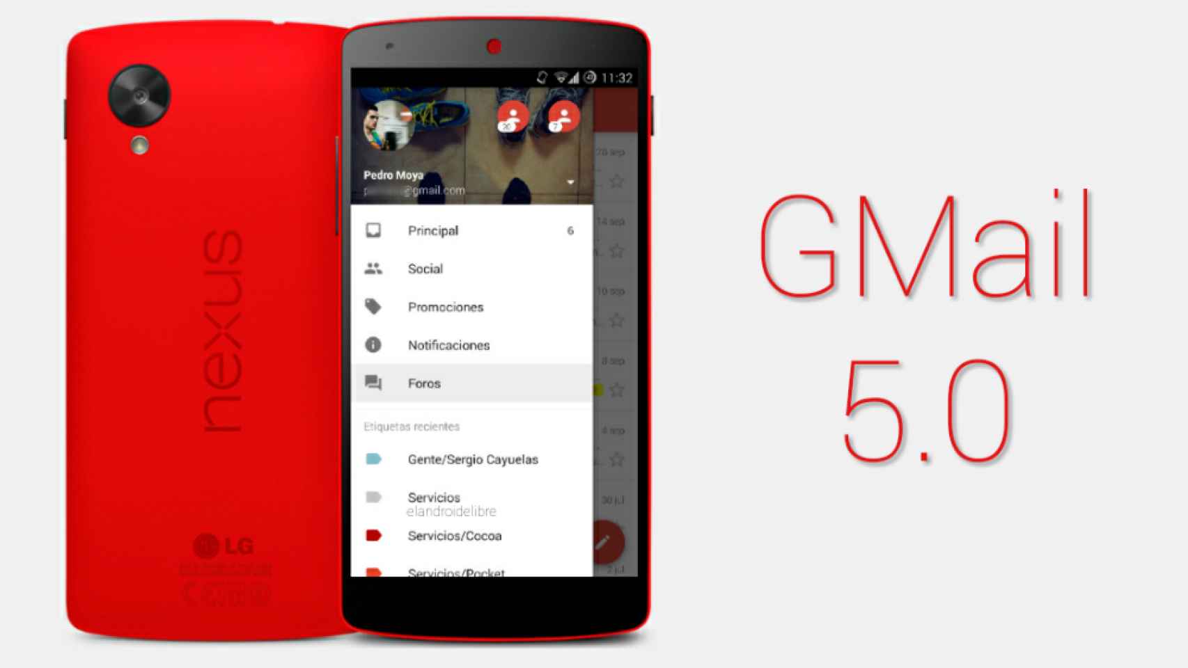 GMail 5.0 para Android a fondo: todas las novedades al detalle