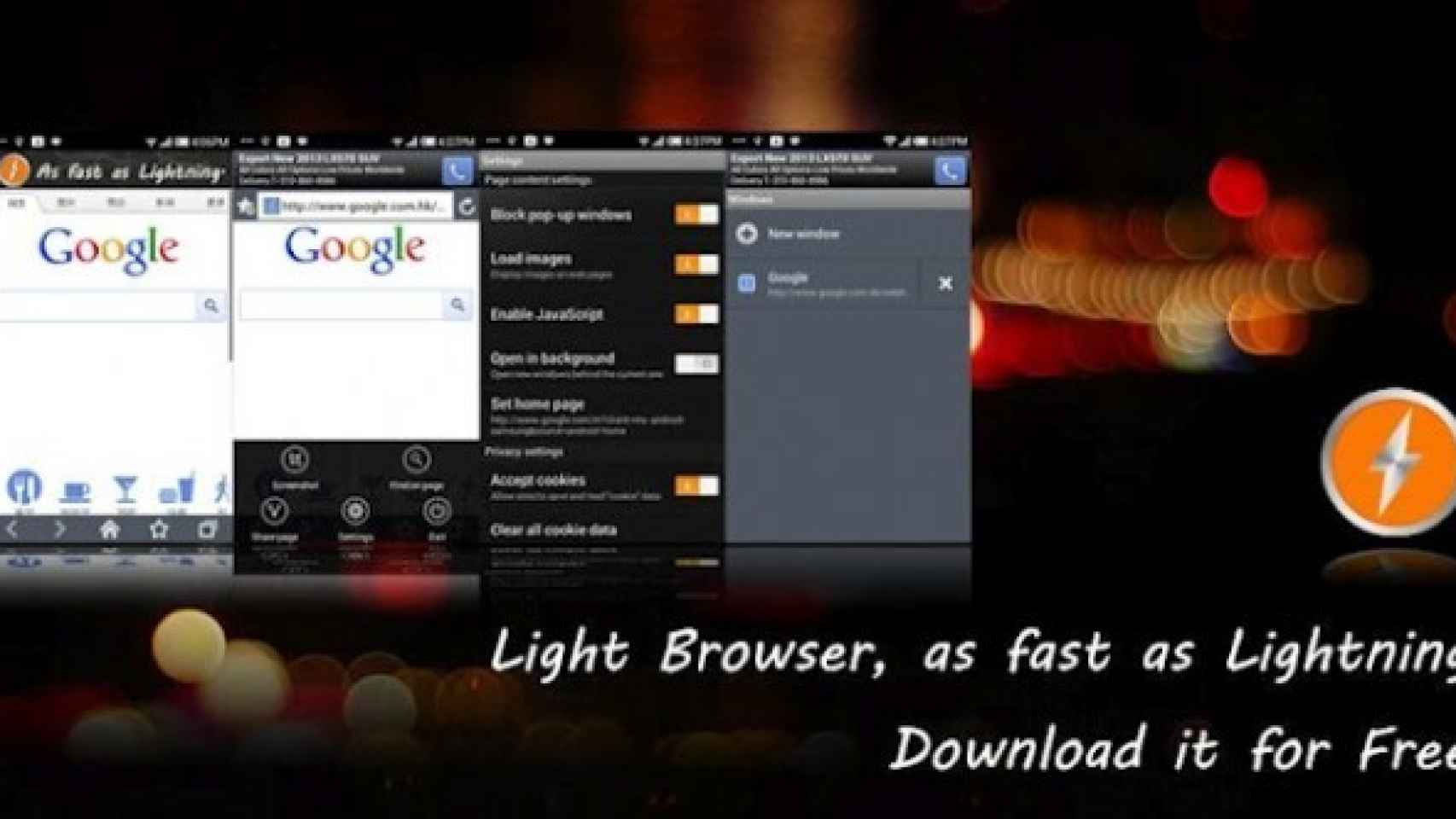 Un navegador rápido, ligero y sencillo: Browser Light