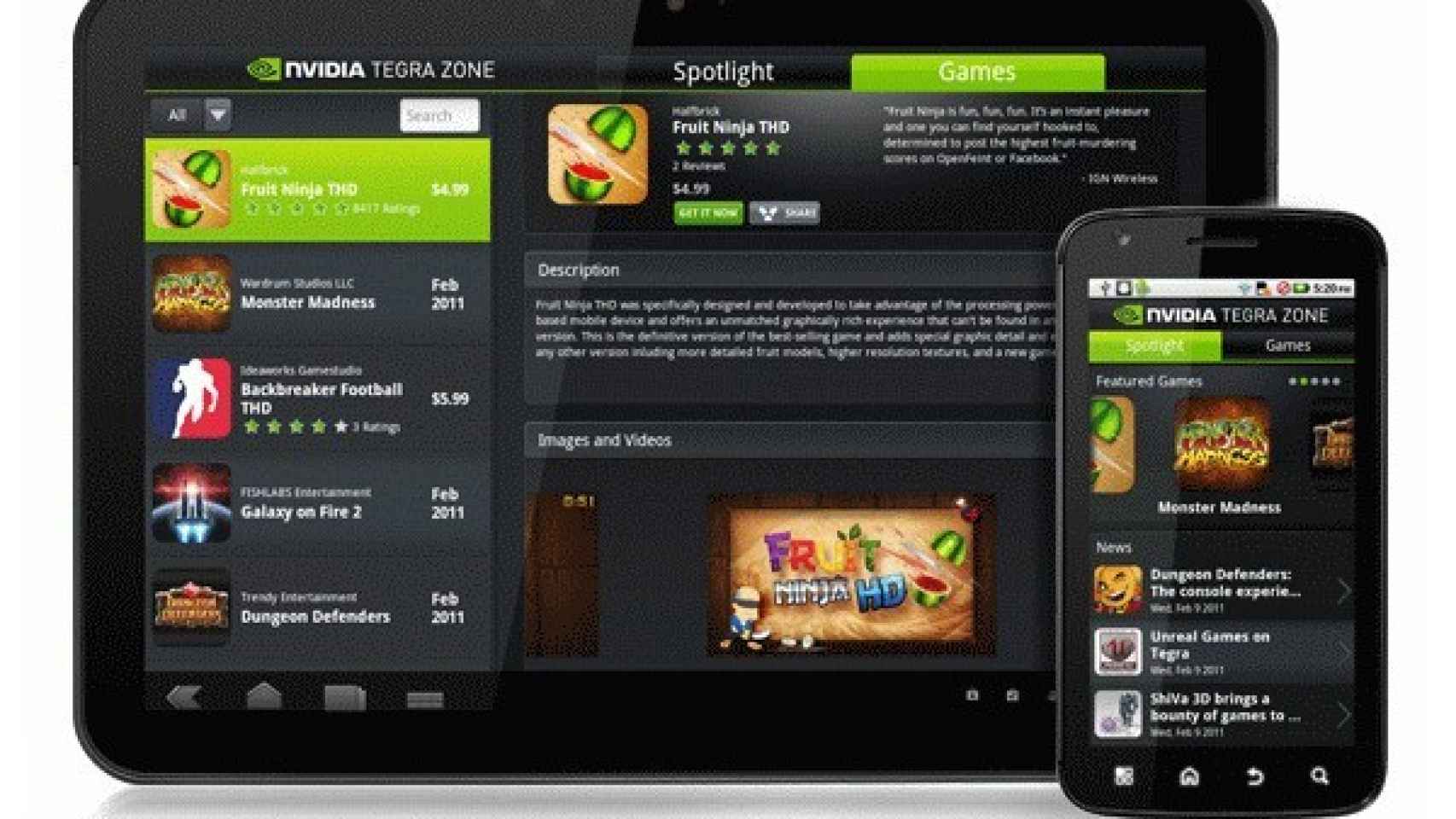 TegraZone, la aplicación de Nvidia, se hace compatible con todos los Android en su nueva actualización