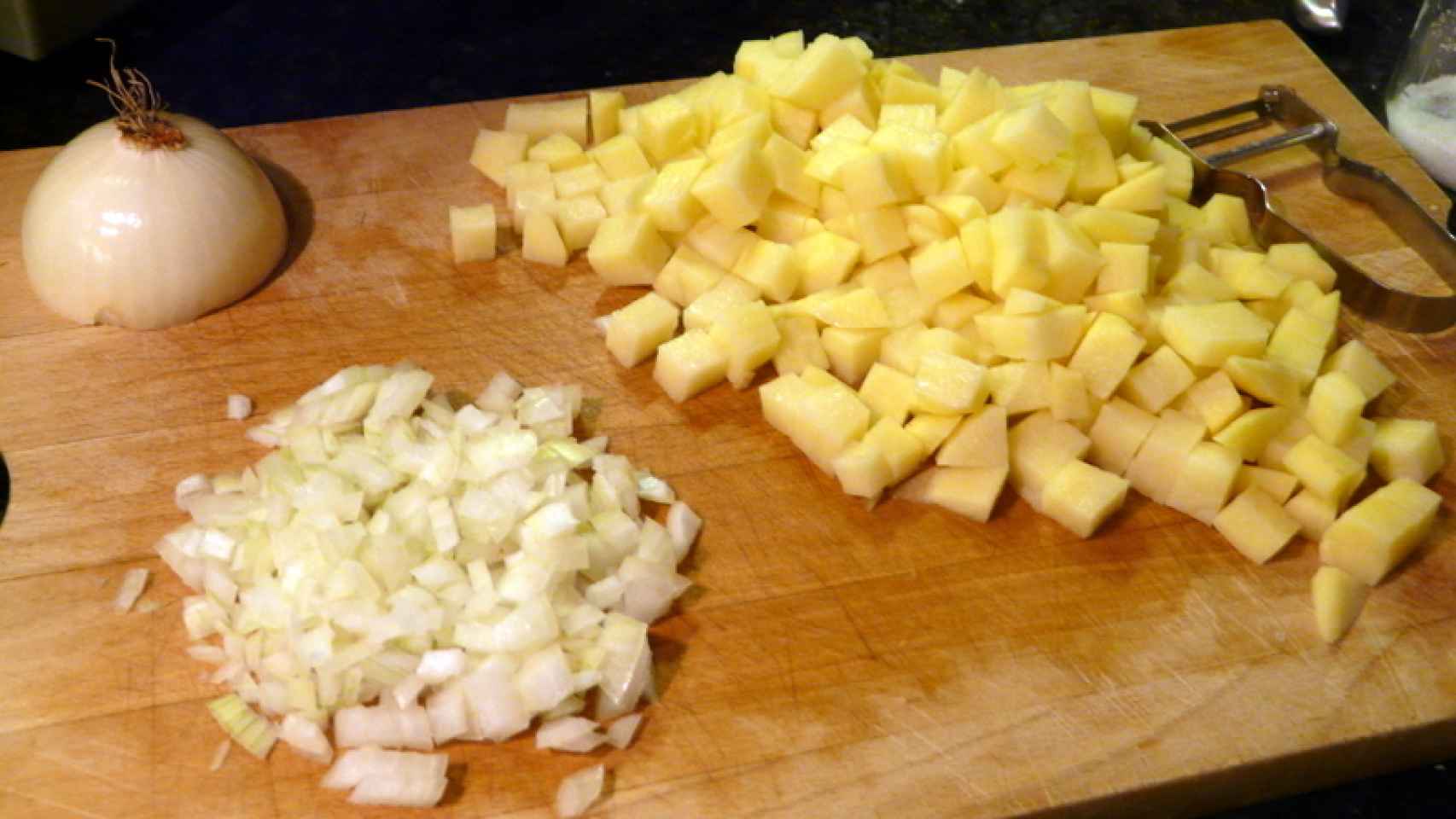 Patatas y cebolla