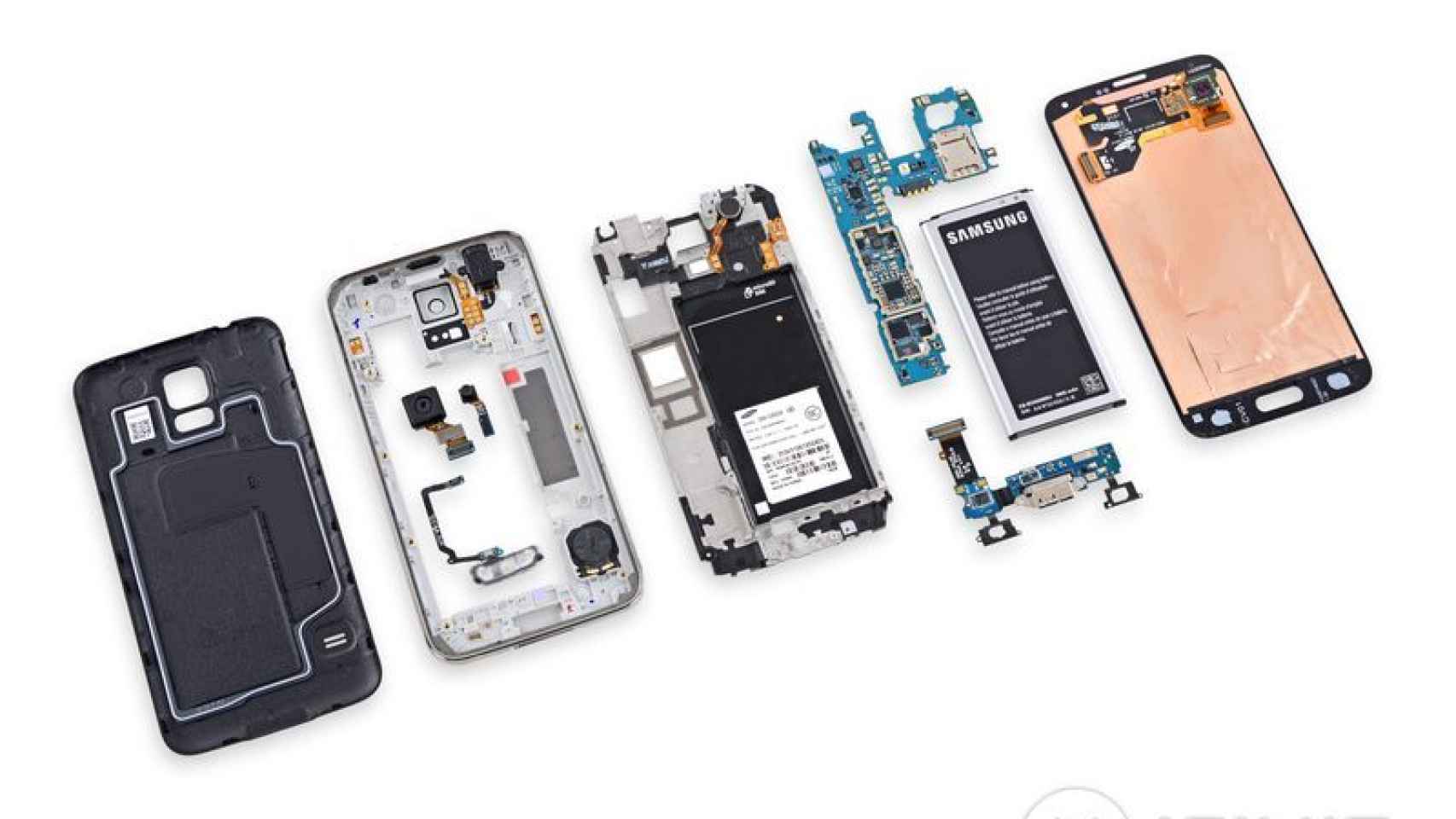 Así es el Samsung Galaxy S5  por dentro. Descubre todos sus componentes