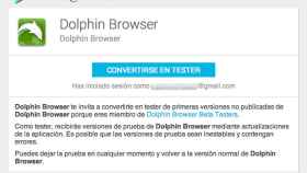Apúntate al programa Beta de Dolphin Browser y descarga sus últimas novedades