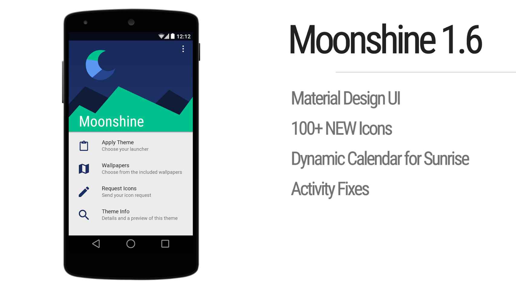 Instala los 100 nuevos iconos Moonshine al estilo Material Design y Android L