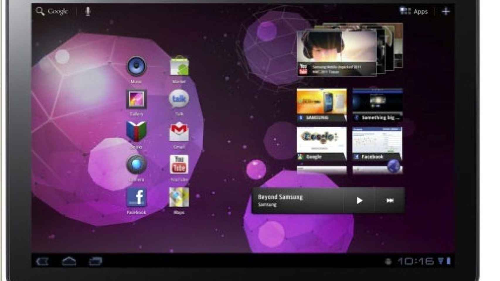 MWC 2011: Galaxy Tab 10.1″, la tablet con Honeycomb de Samsung