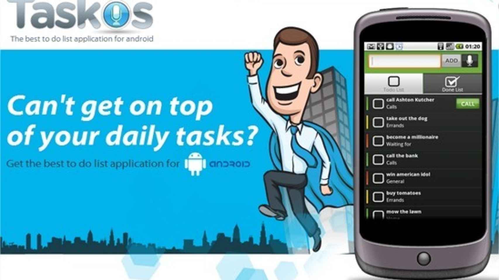 Taskos para Android, uno de los mejores gestores de tareas para Android