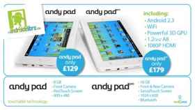 Nuevas tablets de bajo coste de la mano de AndyPad