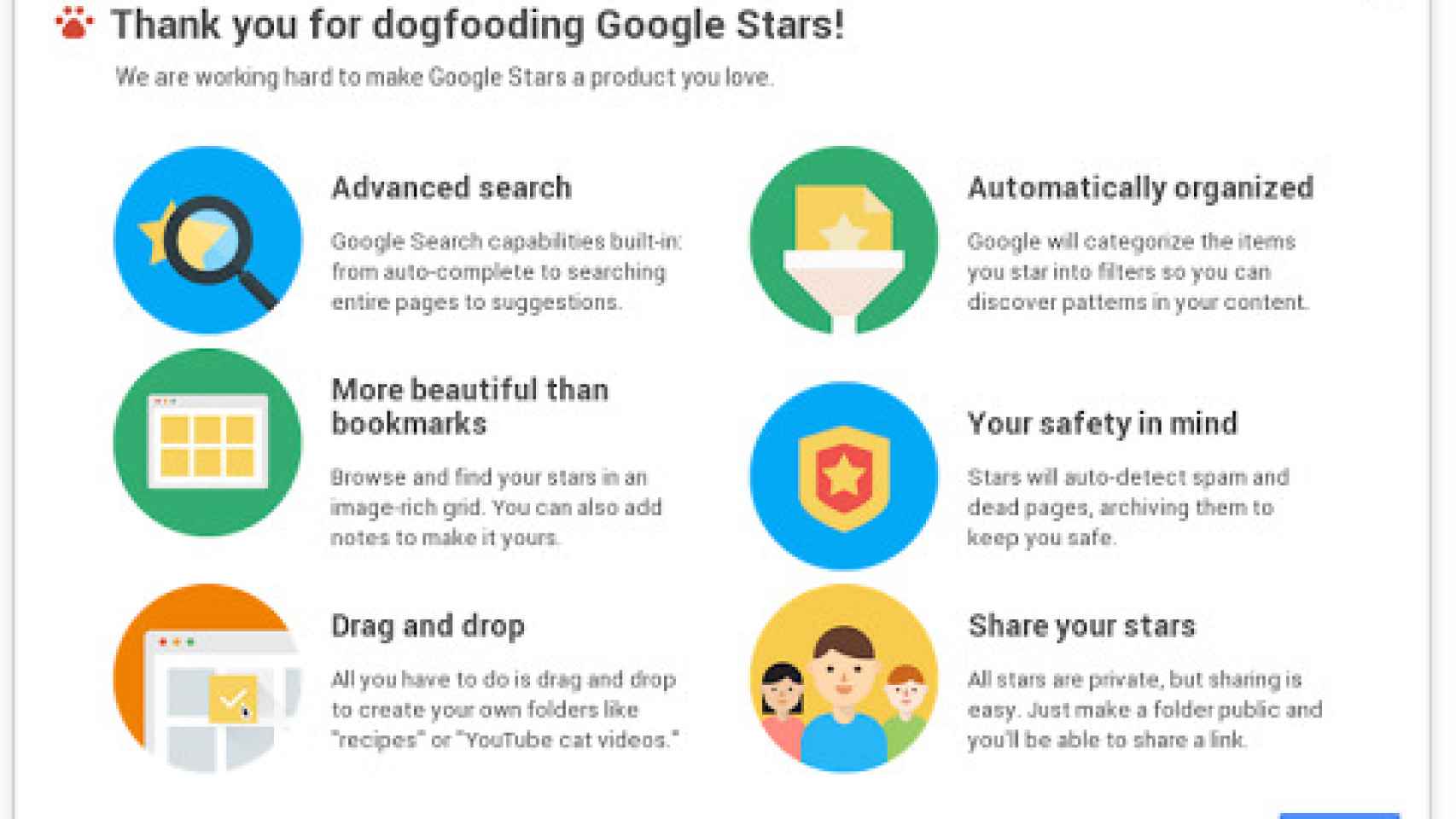 Google Stars: el sistema que pretende sustituir a los marcadores, en vídeo