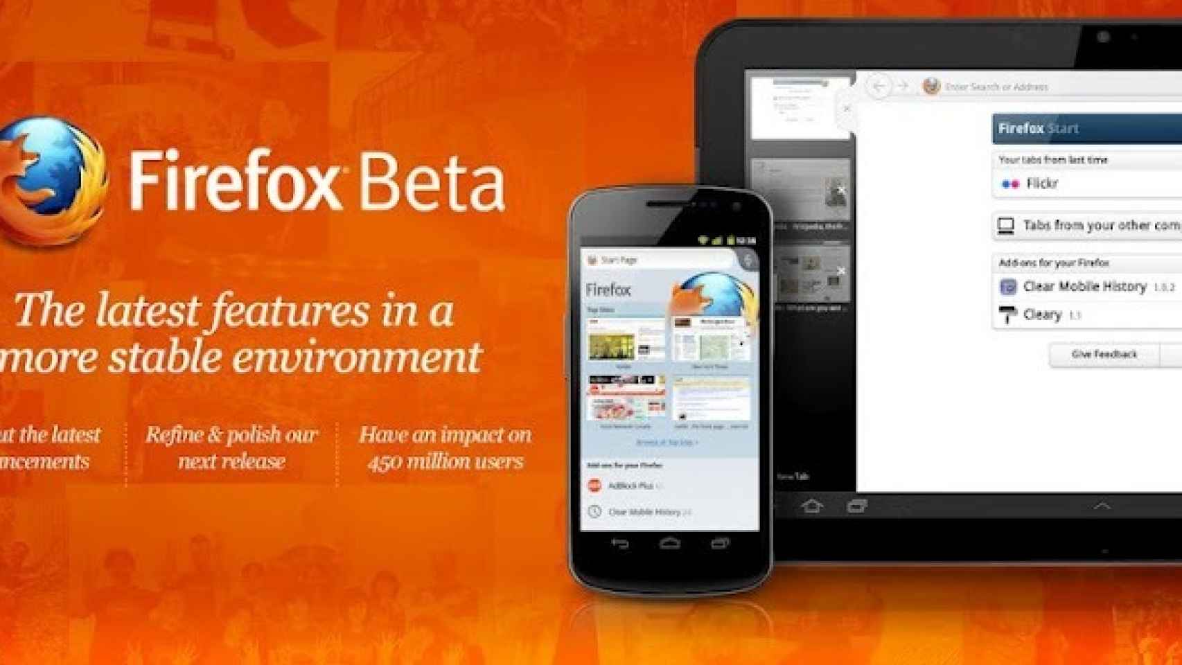 Firefox Beta 14 con nueva interfaz y soporte para Flash