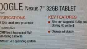 Mas datos de la nueva Nexus 7: Carga inalámbrica y procesador de cuatro núcleos