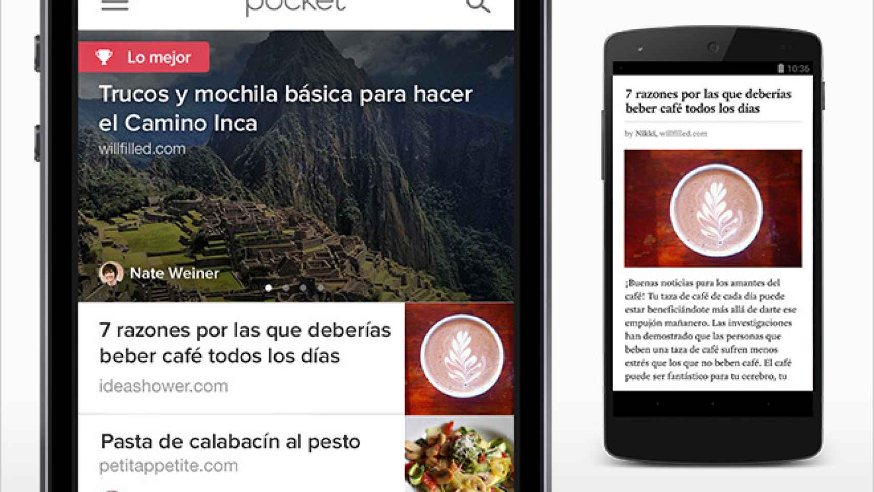Pocket para Android se actualiza y ya está disponible en español