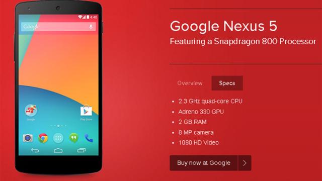 Nexus 5 incluye nuevas tecnologías de Qualcomm para ahorrar batería