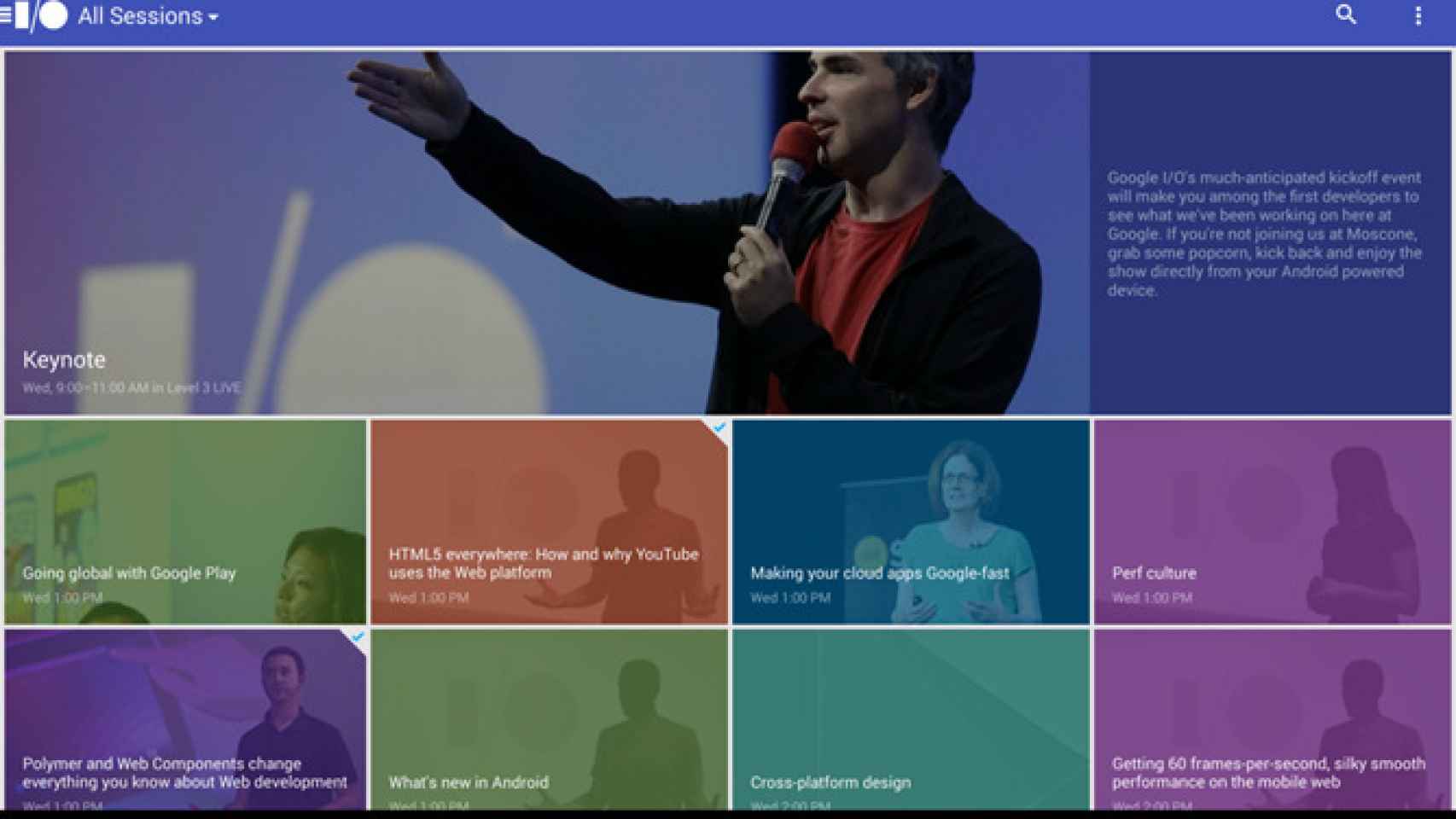 Google IO 2014, la aplicación oficial ya disponible