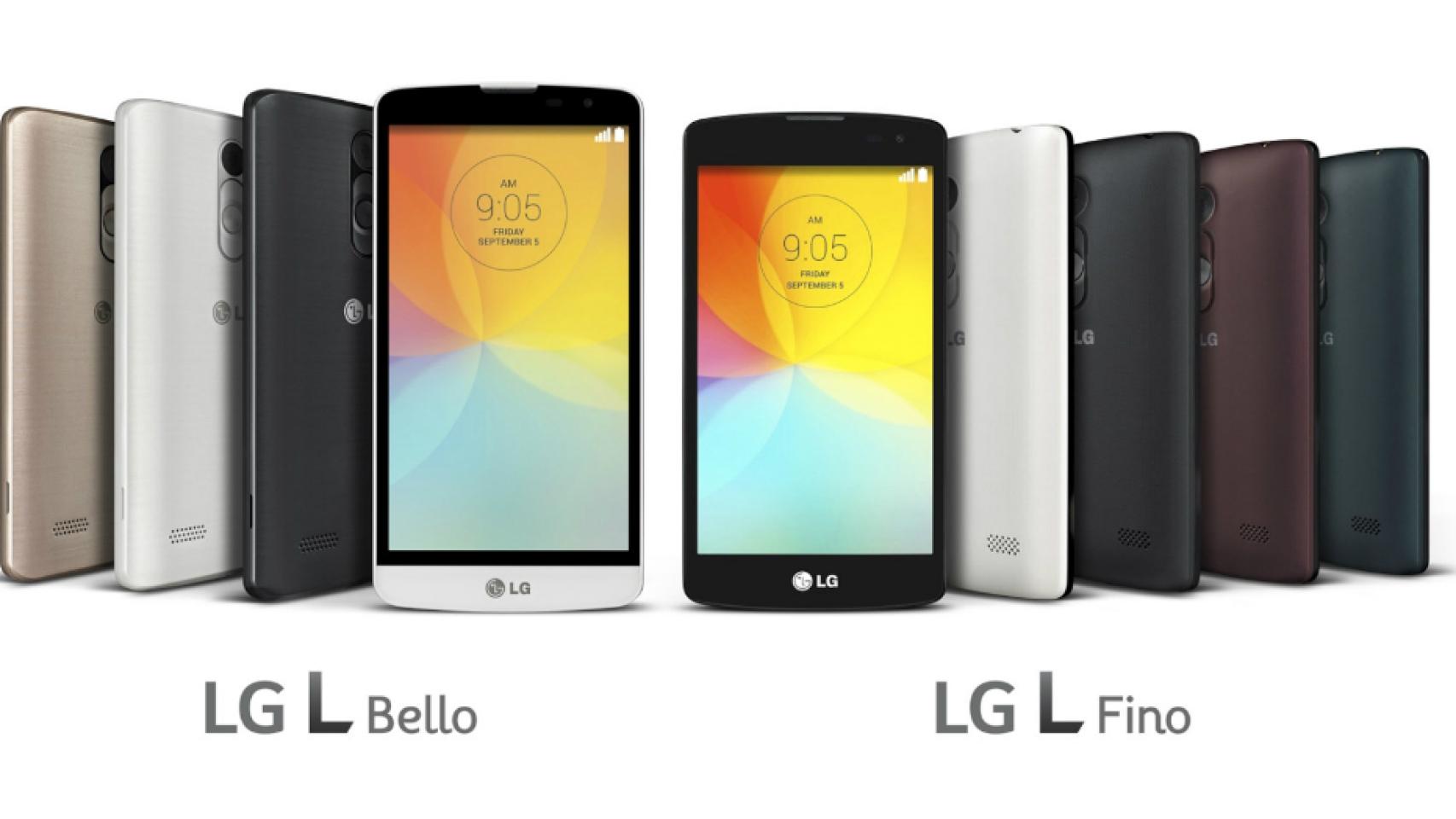 Nuevos LG L Fino y L Bello, bajo coste con esencia G3 y KitKat