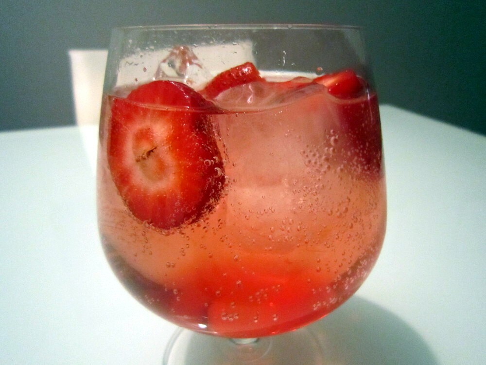 Receta Gin con fresas
