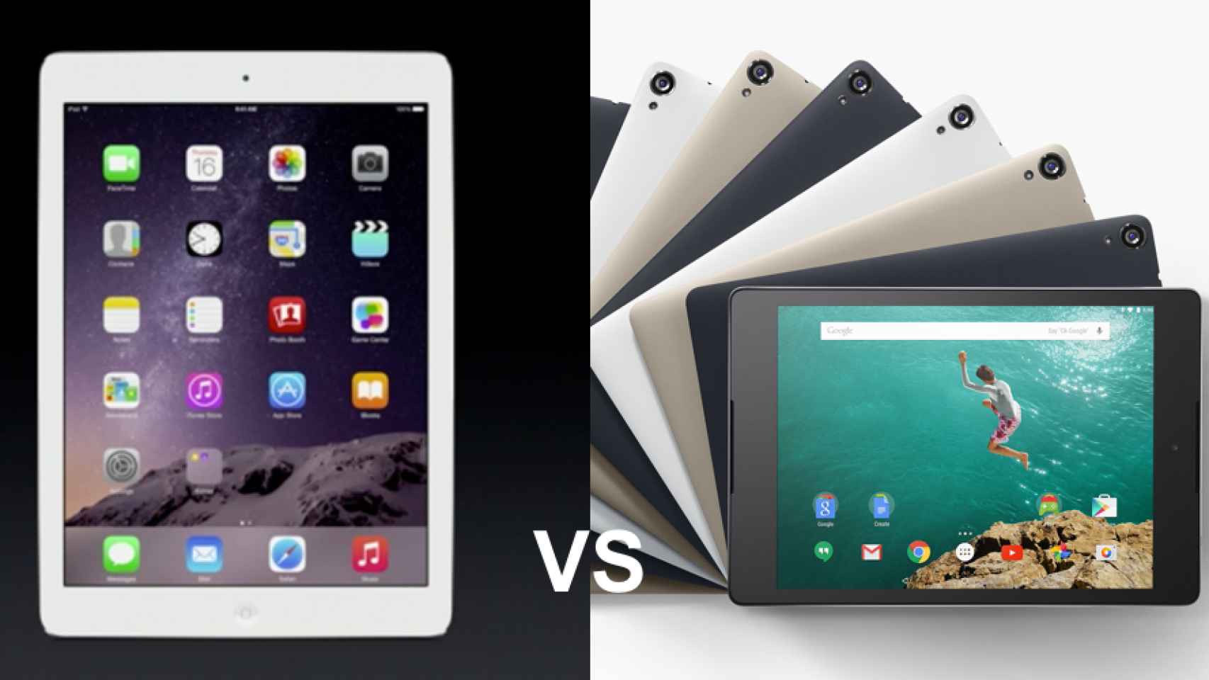 Nuevos iPad vs Nexus 9: el tamaño importa