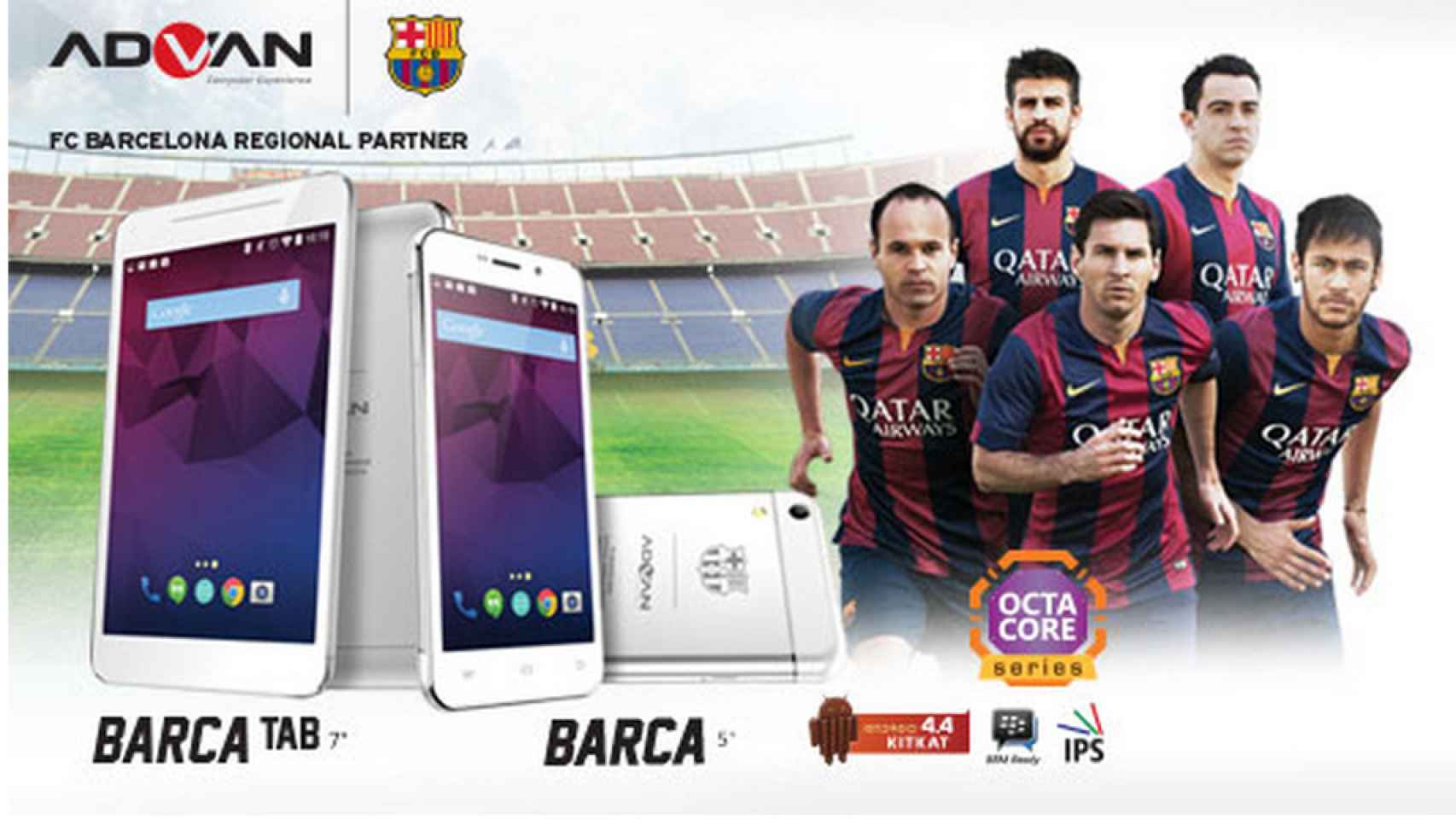 Advan, el fabricante móvil que patrocina al FC Barcelona